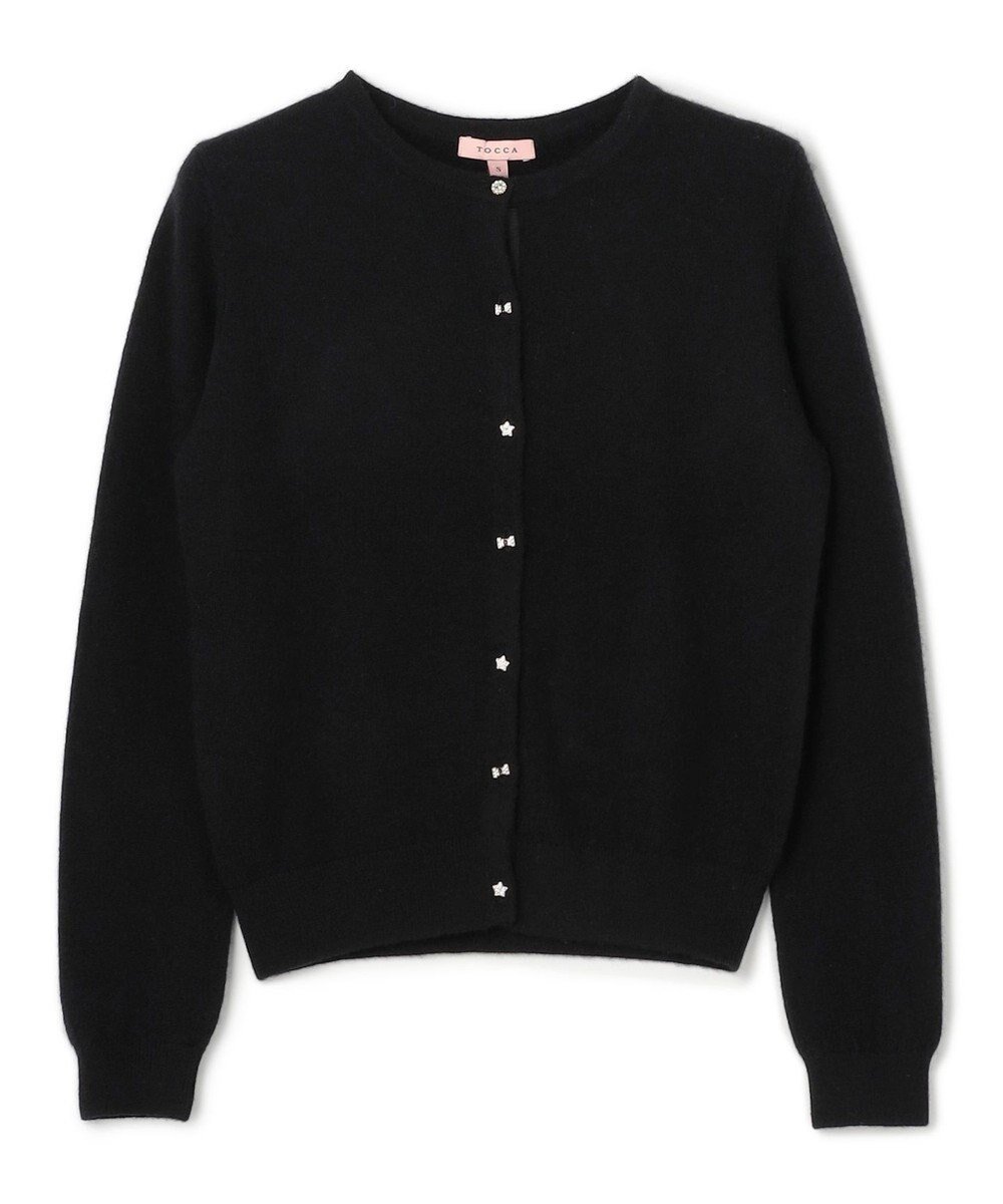 【トッカ/TOCCA】の【洗える】CASHMERE カーディガン インテリア・キッズ・メンズ・レディースファッション・服の通販 founy(ファニー) 　ファッション　Fashion　レディースファッション　Fashion for Women　トップス・カットソー　Cut & Sew Tops　カーディガン・羽織り　Layered Style Cardigans　洗える　Machine Washable　カーディガン　Cardigan, Knitwear　定番　Standard, Basic Item　ボレロ　Bolero, Short Cardigan　モチーフ　Motif, Design Theme　リボン　Ribbon, Bow　冬　Winter / This Winter　A/W・秋冬　Autumn/Winter　新作・新入荷　New Arrivals / New In　2025年　2025　2025-2026秋冬・A/W　Autumn/Winter 2025–26 AW25–26　ブラック系|ID: prp329100004719533 ipo3291000000034104024