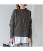 【23区/NIJYUSANKU】の【先行予約/洗える】ウールカシミヤラメ ドルマンスリーブ ニット グレー系|ID:prp329100004719552