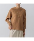 【23区/NIJYUSANKU】の【先行予約/洗える】ウールカシミヤラメ ドルマンスリーブ ニット キャメル系|ID:prp329100004719552