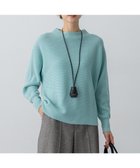 【23区/NIJYUSANKU】の【先行予約/洗える】ウールカシミヤラメ ドルマンスリーブ ニット スモーキーグリーン系|ID:prp329100004719552