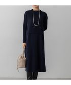 【23区/NIJYUSANKU】の【先行予約/洗える】レイヤードニットツイン ワンピース ネイビー系|ID:prp329100004719555