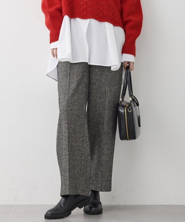 【23区/NIJYUSANKU】のループミックスツイード ワイド パンツ インテリア・キッズ・メンズ・レディースファッション・服の通販 founy(ファニー) https://founy.com/ ファッション Fashion レディースファッション Fashion for Women パンツ Pants & Trousers クラシック Classic, Timeless Style センター Center, Center Line ネップ Nepp, Slub Yarn ハウンドトゥース Houndstooth, Dogtooth Check バランス Balance, Style Balance モノトーン Monotone, Black and White ワイド Wide, Wide Fit A/W・秋冬 Autumn/Winter 冬 Winter / This Winter おすすめ Recommended / Our Picks エレガント 上品 Elegant 2025年 2025 2025-2026秋冬・A/W Autumn/Winter 2025–26 AW25–26 |ID: prp329100004719556 ipo3291000000034389185