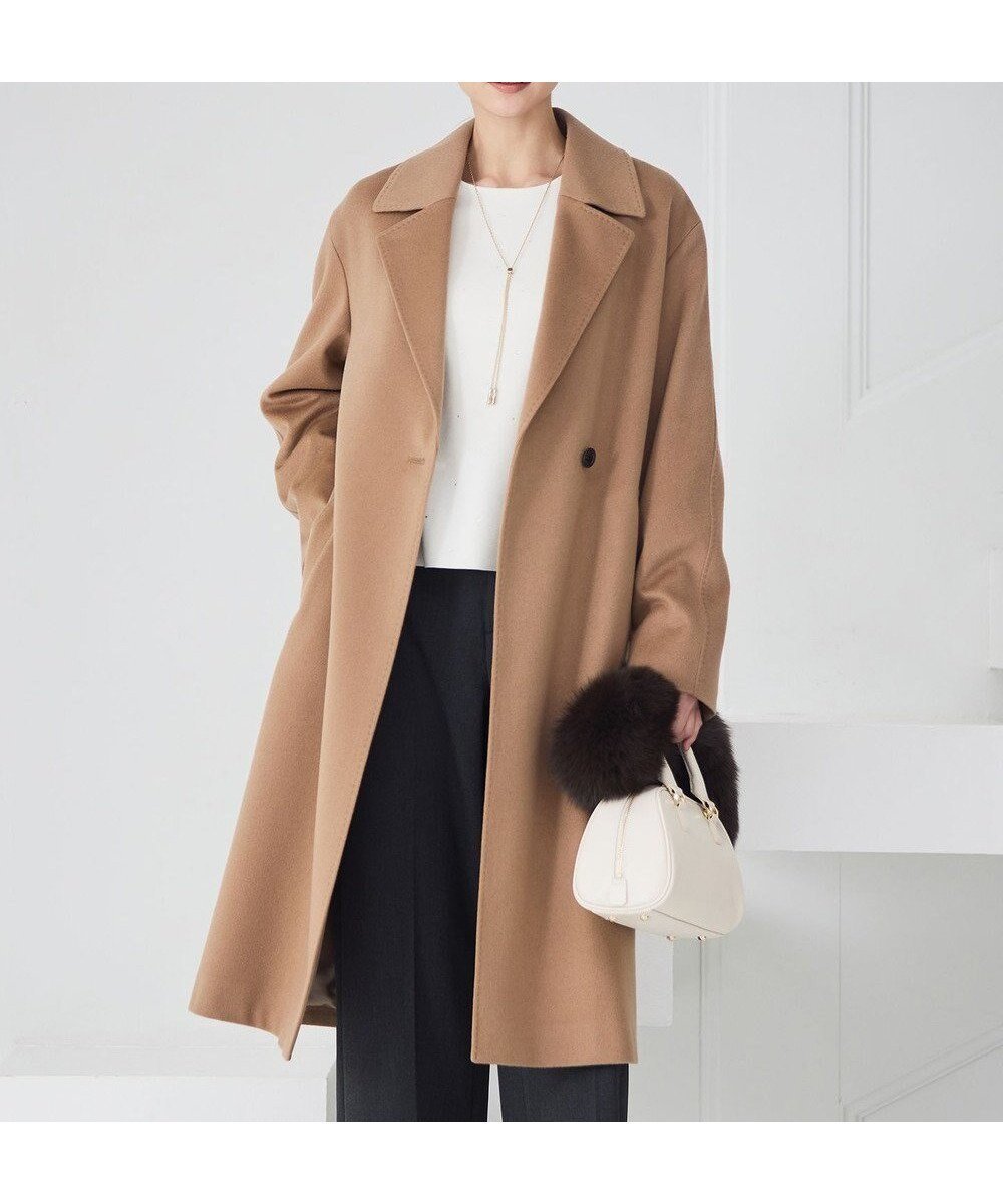 【23区/NIJYUSANKU】のMTRカシミヤビーバー チェスター コート インテリア・キッズ・メンズ・レディースファッション・服の通販 founy(ファニー) 　ファッション　Fashion　レディースファッション　Fashion for Women　アウター　Coat / Outerwear Collection　コート・ロングコート・ピーコート　Long Coats, Peacoats & More　レディースジャケット・軽アウター　Jackets　チェスターコート・ロング丈アウター　Chester Coats / Chesterfield Long Coats　イタリア　Italy　インポート　Imported Fashion　コンパクト　Compact, Small Size　シンプル　Simple, Minimal　ジャケット　Jacket, Outerwear　チェスター　Chester, Chester Coat　チェスターコート　Chester Coat, Long Coat　リュクス　Luxury, Elegant, High-End, Chic　A/W・秋冬　Autumn/Winter　冬　Winter / This Winter　2025年　2025　2025-2026秋冬・A/W　Autumn/Winter 2025–26 AW25–26　キャメル系|ID: prp329100004719557 ipo3291000000034399147