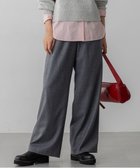 【23区/NIJYUSANKU】の【先行予約/洗える】ハイカウントフラノ ドロスト ワイド パンツ ライトグレー系|ID: prp329100004719561 ipo3291000000034104167