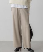 【23区/NIJYUSANKU】の【洗える】ハイカウントフラノ ドロスト ワイド パンツ ベージュ系|ID: prp329100004719561 ipo3291000000035630098