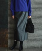 【アイシービー/iCB】の【洗える】フェイクレザー ナロースカート ブラック系|ID: prp329100004719573 ipo3291000000035799646