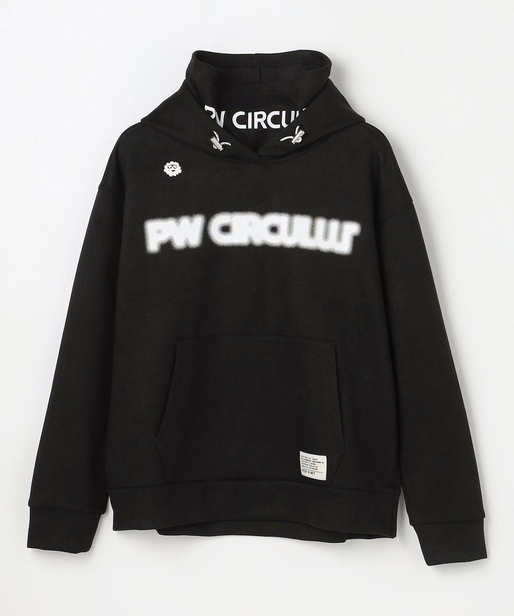【ピーダブリュサーキュラス/PW CIRCULUS】の2025 NEW!【手洗い洗濯可】【WOMEN】キャットグラフィック スエードライク デタッチャブルフーディ ゴルフウェア レディース インテリア・キッズ・メンズ・レディースファッション・服の通販 founy(ファニー) 　ファッション　Fashion　レディースファッション　Fashion for Women　トップス・カットソー　Cut & Sew Tops　レディースパーカー・カジュアルフーディー　Casual Hoodies & Sweatshirts　スウェット・クルーネックトップス　Sweatshirts & Crewnecks / Relaxed Fit Sweat Tops　秋　Autumn　グラデーション　Gradient, Ombre　グラフィック　Graphic, Graphic Design　スウェット / スエット　Sweatshirt, Sweatwear　ダウン　Down, Puffer　人気　Popular, Best Seller　プリント　Print, Printed Pattern　ベスト　Vest, Waistcoat　モチーフ　Motif, Design Theme　冬　Winter / This Winter　A/W・秋冬　Autumn/Winter　ゴルフ　Golf　2025年　2025　2025-2026秋冬・A/W　Autumn/Winter 2025–26 AW25–26　ブラック系|ID: prp329100004719577 ipo3291000000034192441