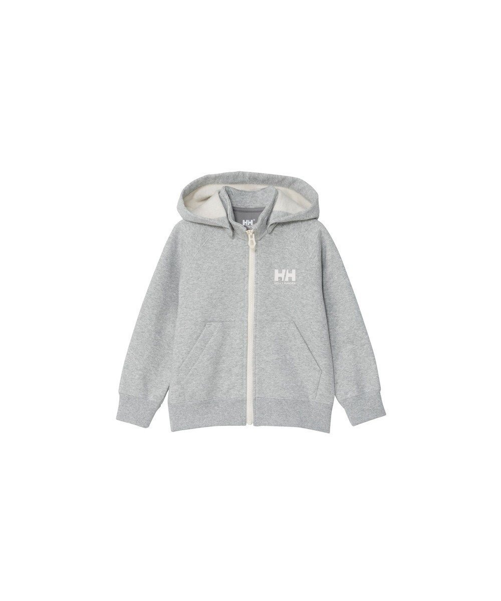 【ヘリーハンセン/HELLY HANSEN / KIDS】の【キッズ・ECO素材・記名ラベル付】ロゴフルジップスウェットフーディー インテリア・キッズ・メンズ・レディースファッション・服の通販 founy(ファニー) 　ファッション　Fashion　キッズファッション　Fashion for Kids　トップス・カットソー　Cut & Sew Tops　スウェット / スエット　Sweatshirt, Sweatwear　パーカー　Hoodie, Parka　フロント　Front, Front Design　ブルゾン　Blouson, Bomber Jacket　プリント　Print, Printed Pattern　ベーシック　Basic, Essential　ポケット　Pocket, Pocket Detail　ラバー　Rubber, Rubber Sole　ループ　Loop, Loop Knit　レギュラー　Regular, Standard Fit　ワンポイント　One Point, Statement Accent　A/W・秋冬　Autumn/Winter　新作・新入荷　New Arrivals / New In　グレー|ID: prp329100004719602 ipo3291000000034104356