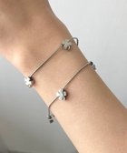 【ウィゴー/WEGO】のLステンレスモチーフ2連ブレス 柄3|ID: prp329100004719607 ipo3291000000034104372