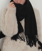 【ウィゴー/WEGO】の【マフラー】大判ストール ブラック|ID: prp329100004719608 ipo3291000000034104387