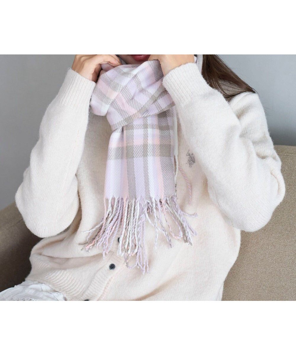 【ウィゴー/WEGO】の【マフラー】大判ストール インテリア・キッズ・メンズ・レディースファッション・服の通販 founy(ファニー) 　ファッション　Fashion　レディースファッション　Fashion for Women　ストール　Soft & Warm Scarves　マフラー・スヌード / 冬小物の定番　Scarves & Mufflers　ショール　Shawl, Wrap　シンプル　Simple, Minimal　ストール　Stole, Wrap　スマホ　Smartphone, Mobile Device　チェック　Check, Plaid, Tartan　ベーシック　Basic, Essential　マフラー　Scarf, Muffler　定番　Standard, Basic Item　A/W・秋冬　Autumn/Winter　ライトパープル|ID: prp329100004719608 ipo3291000000034619977