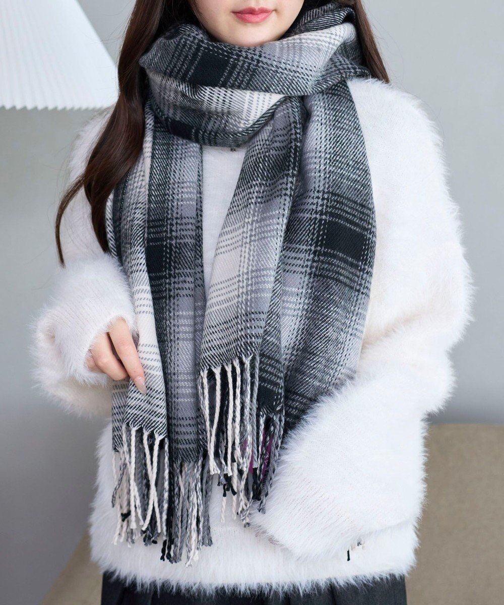 【ウィゴー/WEGO】の【マフラー】大判ストール インテリア・キッズ・メンズ・レディースファッション・服の通販 founy(ファニー) 　ファッション　Fashion　レディースファッション　Fashion for Women　ストール　Soft & Warm Scarves　マフラー・スヌード / 冬小物の定番　Scarves & Mufflers　ショール　Shawl, Wrap　シンプル　Simple, Minimal　ストール　Stole, Wrap　スマホ　Smartphone, Mobile Device　チェック　Check, Plaid, Tartan　ベーシック　Basic, Essential　マフラー　Scarf, Muffler　定番　Standard, Basic Item　A/W・秋冬　Autumn/Winter　柄1|ID: prp329100004719608 ipo3291000000034619979