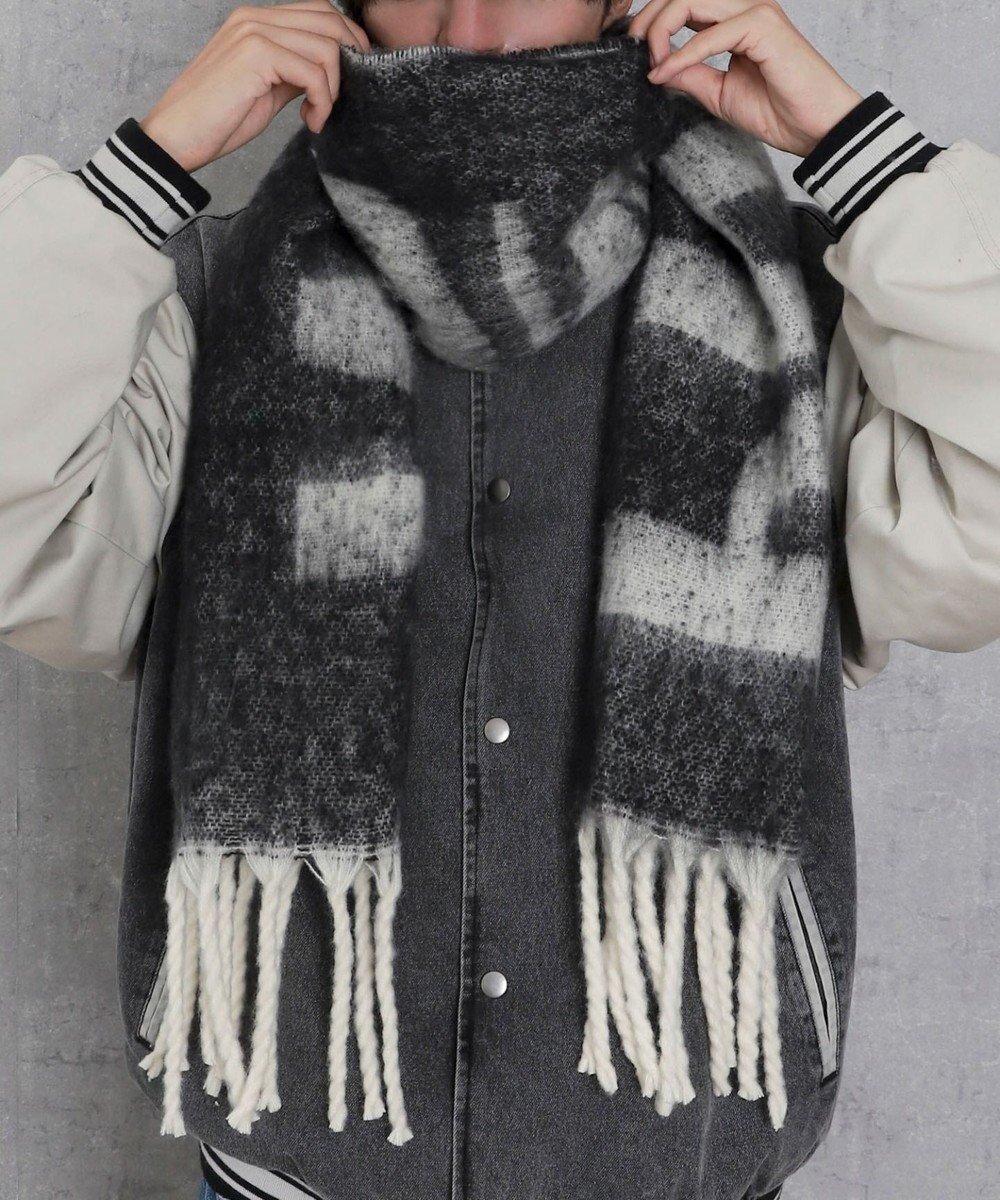 【ウィゴー/WEGO】の【マフラー/ユニセックス着用】ワイドフリンジストール インテリア・キッズ・メンズ・レディースファッション・服の通販 founy(ファニー) 　ファッション　Fashion　レディースファッション　Fashion for Women　ストール　Soft & Warm Scarves　マフラー・スヌード / 冬小物の定番　Scarves & Mufflers　シンプル　Simple, Minimal　スヌード　Snood, Infinity Scarf　スマホ　Smartphone, Mobile Device　チェック　Check, Plaid, Tartan　マフラー　Scarf, Muffler　ワンポイント　One Point, Statement Accent　A/W・秋冬　Autumn/Winter　防寒　Cold Protection, Winter-Ready　柄11|ID: prp329100004719609 ipo3291000000034104420