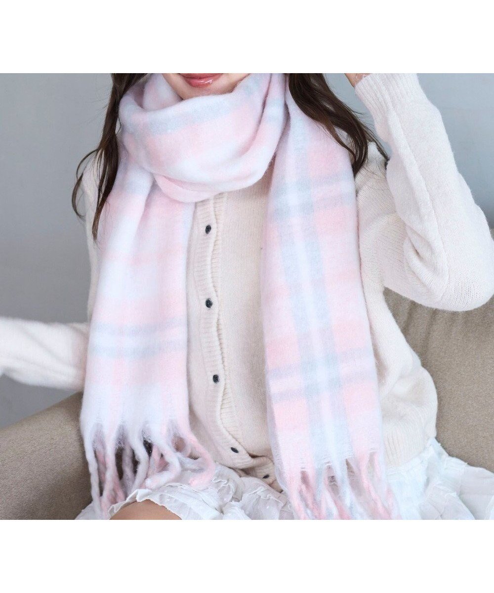 【ウィゴー/WEGO】の【マフラー/ユニセックス着用】ワイドフリンジストール インテリア・キッズ・メンズ・レディースファッション・服の通販 founy(ファニー) 　ファッション　Fashion　レディースファッション　Fashion for Women　ストール　Soft & Warm Scarves　マフラー・スヌード / 冬小物の定番　Scarves & Mufflers　シンプル　Simple, Minimal　スヌード　Snood, Infinity Scarf　スマホ　Smartphone, Mobile Device　チェック　Check, Plaid, Tartan　マフラー　Scarf, Muffler　ワンポイント　One Point, Statement Accent　A/W・秋冬　Autumn/Winter　防寒　Cold Protection, Winter-Ready　柄5|ID: prp329100004719609 ipo3291000000034620001