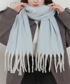 【ウィゴー/WEGO】の【マフラー/ユニセックス着用】ワイドフリンジストール サックス|ID: prp329100004719609 ipo3291000000035797842