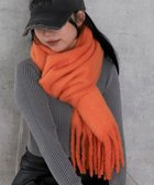 【ウィゴー/WEGO】の【マフラー/ユニセックス着用】ワイドフリンジストール オレンジ|ID: prp329100004719609 ipo3291000000035797879