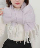 【ウィゴー/WEGO】の【マフラー/ユニセックス着用】ワイドフリンジストール ライトパープル|ID: prp329100004719609 ipo3291000000035797886