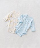 【ミキハウスホットビスケッツ/MIKI HOUSE HOT BISCUITS / KIDS】の【70-60cm】 長袖ボディシャツ2枚セット(前開き仕様) サックス|ID: prp329100004719612 ipo3291000000034104529