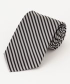 【ジェイ プレス/J.PRESS / MEN】の【J.PRESS BLACK WHITE COLLECTION】ストライプ フォーマルネクタイ ライトグレー系1|ID: prp329100004719624 ipo3291000000034104581