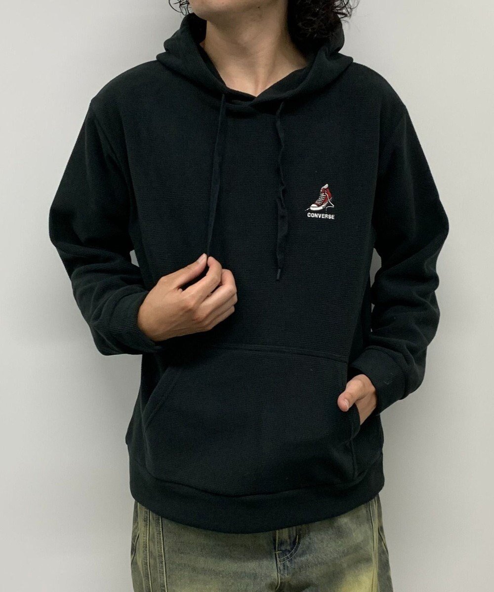 【ウィゴー/WEGO】の【ユニセックス着用ITEM】ワッフルフリースOP刺繍プルパーカー インテリア・キッズ・メンズ・レディースファッション・服の通販 founy(ファニー) ファッション Fashion レディースファッション Fashion for Women トップス・カットソー Cut & Sew Tops レディースパーカー・カジュアルフーディー Casual Hoodies & Sweatshirts おすすめ Recommended / Our Picks スニーカー Sneakers, Trainers スマホ Smartphone, Mobile Device パーカー Hoodie, Parka ワンポイント One Point, Statement Accent A/W・秋冬 Autumn/Winter ブラック|ID: prp329100004719636 ipo3291000000034104631