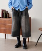 【ウィゴー/WEGO / MEN】のクロップドワイドデニムパンツ デニムブラック|ID: prp329100004719639 ipo3291000000034230056