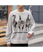 【ウィゴー/WEGO / MEN】のアニマルジャガードニットプルオーバー ホワイトアイボリー|ID: prp329100004719650 ipo3291000000034242842