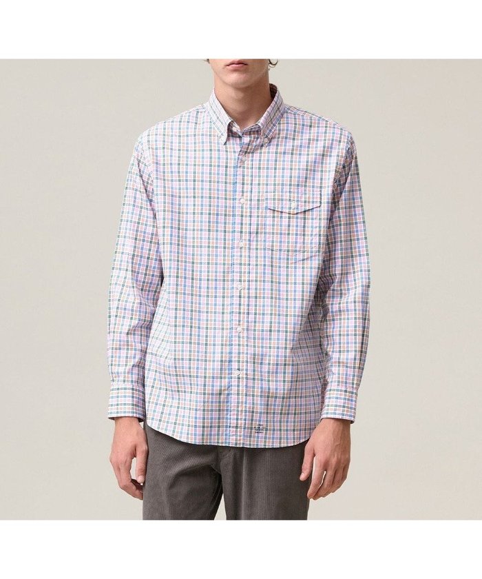 【ジェイ プレス/J.PRESS / MEN】の【SOMELOS】コットンオックス マルチチェックシャツ / B.D. インテリア・キッズ・メンズ・レディースファッション・服の通販 founy(ファニー) https://founy.com/ ファッション Fashion メンズファッション Fashion for Men トップス・カットソー Cut & Sew Tops メンズシャツ Shirts インナー Innerwear クラシック Classic, Timeless Style シンプル Simple, Minimal ドレス Dress, One-Piece バランス Balance, Style Balance フィット Fit, Slim Fit フラップ Flap, Flap Pocket ポケット Pocket, Pocket Detail モダン Modern, Contemporary A/W・秋冬 Autumn/Winter 新作・新入荷 New Arrivals / New In |ID: prp329100004719651 ipo3291000000034104684
