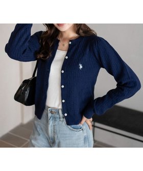 【ウィゴー/WEGO】 【WEB限定/25年秋冬新作】別注USPOLOケーブルニットカーデ人気、トレンドファッション・服の通販 founy(ファニー) ファッション Fashion レディースファッション Fashion for Women トップス・カットソー Cut & Sew Tops ニット Knit Tops & Sweaters カーディガン・羽織り Layered Style Cardigans 秋 Autumn カーディガン Cardigan, Knitwear ガーリー Girly, Feminine Style シンプル Simple, Minimal スラックス Slacks, Dress Pants デニム Denim, Jeans Material フィット Fit, Slim Fit ボトム Bottoms, Lower Wear 別注 Limited Edition, Custom Order ワンポイント One Point, Statement Accent 冬 Winter / This Winter A/W・秋冬 Autumn/Winter |ID:prp329100004719674