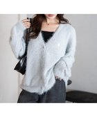 【ウィゴー/WEGO】の【25年秋冬新作/WEB限定】別注USPOLOシャギーニットカーデ ブルー|ID: prp329100004719677 ipo3291000000034308552