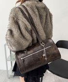 【ウィゴー/WEGO】のキラキラチャーム付きドラムボストンバッグ ブラウンその他|ID: prp329100004719684 ipo3291000000034104810