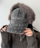 【ウィゴー/WEGO】のラインストーンドッグイヤーキャップ ブラック|ID: prp329100004719685 ipo3291000000034104816