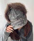 【ウィゴー/WEGO】のラインストーンドッグイヤーキャップ 柄1|ID: prp329100004719685 ipo3291000000034104817