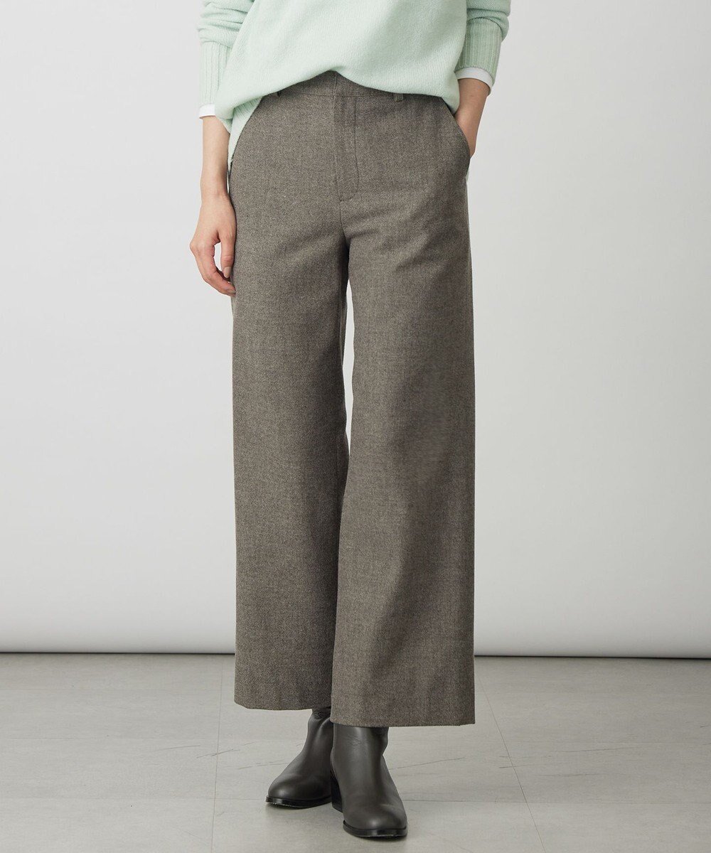 【ジェイ プレス/J.PRESS】のチェルビック セミワイド パンツ インテリア・キッズ・メンズ・レディースファッション・服の通販 founy(ファニー) ファッション Fashion レディースファッション Fashion for Women パンツ Pants & Trousers シンプル Simple, Minimal ストレッチ Stretch, Stretchy Fabric ストレート Straight, Straight Cut バランス Balance, Style Balance ピーチ Peach, Soft Touch ワイド Wide, Wide Fit 人気 Popular, Best Seller 定番 Standard, Basic Item A/W・秋冬 Autumn/Winter ブラウン系|ID: prp329100004719689 ipo3291000000034104835