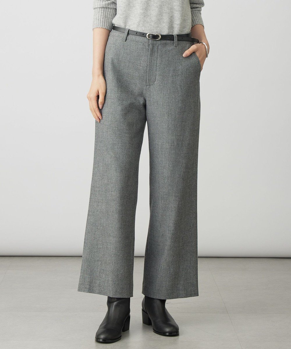 【ジェイ プレス/J.PRESS】のチェルビック セミワイド パンツ インテリア・キッズ・メンズ・レディースファッション・服の通販 founy(ファニー) ファッション Fashion レディースファッション Fashion for Women パンツ Pants & Trousers なめらか Smooth, Silky Texture シンプル Simple, Minimal ストレッチ Stretch, Stretchy Fabric ストレート Straight, Straight Cut バランス Balance, Style Balance ピーチ Peach, Soft Touch ワイド Wide, Wide Fit 人気 Popular, Best Seller 定番 Standard, Basic Item A/W・秋冬 Autumn/Winter グレー系|ID: prp329100004719689 ipo3291000000035626522