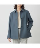 【ジェイ プレス/J.PRESS】のショートビーバー ショート丈 ステンカラー コート ティールブルー系|ID: prp329100004719690 ipo3291000000034104841