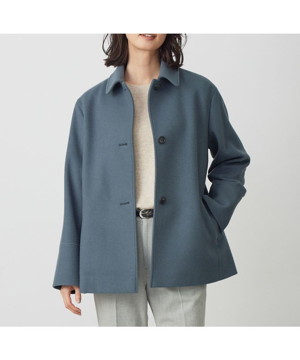 【ジェイ プレス/J.PRESS】のショートビーバー ショート丈 ステンカラー コート インテリア・キッズ・メンズ・レディースファッション・服の通販 founy(ファニー) ファッション Fashion レディースファッション Fashion for Women アウター Coat / Outerwear Collection コート・ロングコート・ピーコート Long Coats, Peacoats & More レディースジャケット・軽アウター Jackets クラシック Classic, Timeless Style ショート Short, Short Length シンプル Simple, Minimal ジャケット Jacket, Outerwear エレガント 上品 Elegant A/W・秋冬 Autumn/Winter ティールブルー系|ID: prp329100004719690 ipo3291000000034104841