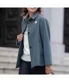 【ジェイ プレス/J.PRESS】のショートビーバー ショート丈 ステンカラー コート ティールブルー系|ID: prp329100004719690 ipo3291000000035548061