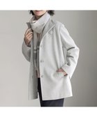 【ジェイ プレス/J.PRESS】のショートビーバー ミディ丈 スタンドカラー コート トップグレー系|ID: prp329100004719691 ipo3291000000034413403
