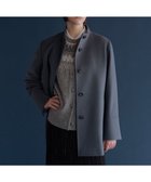 【ジェイ プレス/J.PRESS】のショートビーバー ミディ丈 スタンドカラー コート ティールブルー系|ID: prp329100004719691 ipo3291000000034466011