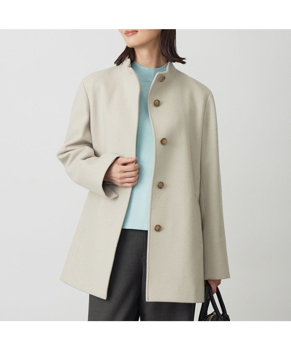 【ジェイ プレス/J.PRESS】のショートビーバー ミディ丈 スタンドカラー コート インテリア・キッズ・メンズ・レディースファッション・服の通販 founy(ファニー) ファッション Fashion レディースファッション Fashion for Women アウター Coat / Outerwear Collection コート・ロングコート・ピーコート Long Coats, Peacoats & More レディースジャケット・軽アウター Jackets ショート Short, Short Length ジャケット Jacket, Outerwear スタンド Stand Collar, Upright Stand A/W・秋冬 Autumn/Winter エレガント 上品 Elegant ビジネス 仕事 通勤 Business / Work / Commuting ベージュ系|ID: prp329100004719691 ipo3291000000035574575