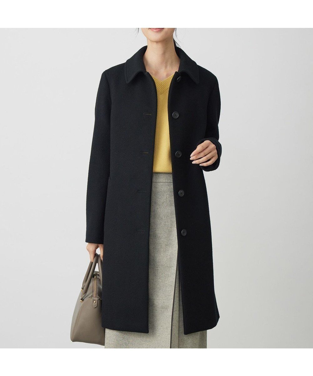 【ジェイ プレス/J.PRESS】のショートビーバー ロング丈 ステンカラー コート インテリア・キッズ・メンズ・レディースファッション・服の通販 founy(ファニー) ファッション Fashion レディースファッション Fashion for Women アウター Coat / Outerwear Collection コート・ロングコート・ピーコート Long Coats, Peacoats & More レディースジャケット・軽アウター Jackets ショート Short, Short Length シンプル Simple, Minimal ジャケット Jacket, Outerwear 定番 Standard, Basic Item ロング Long, Long-Length A/W・秋冬 Autumn/Winter おすすめ Recommended / Our Picks エレガント 上品 Elegant ブラック系|ID: prp329100004719692 ipo3291000000034104849