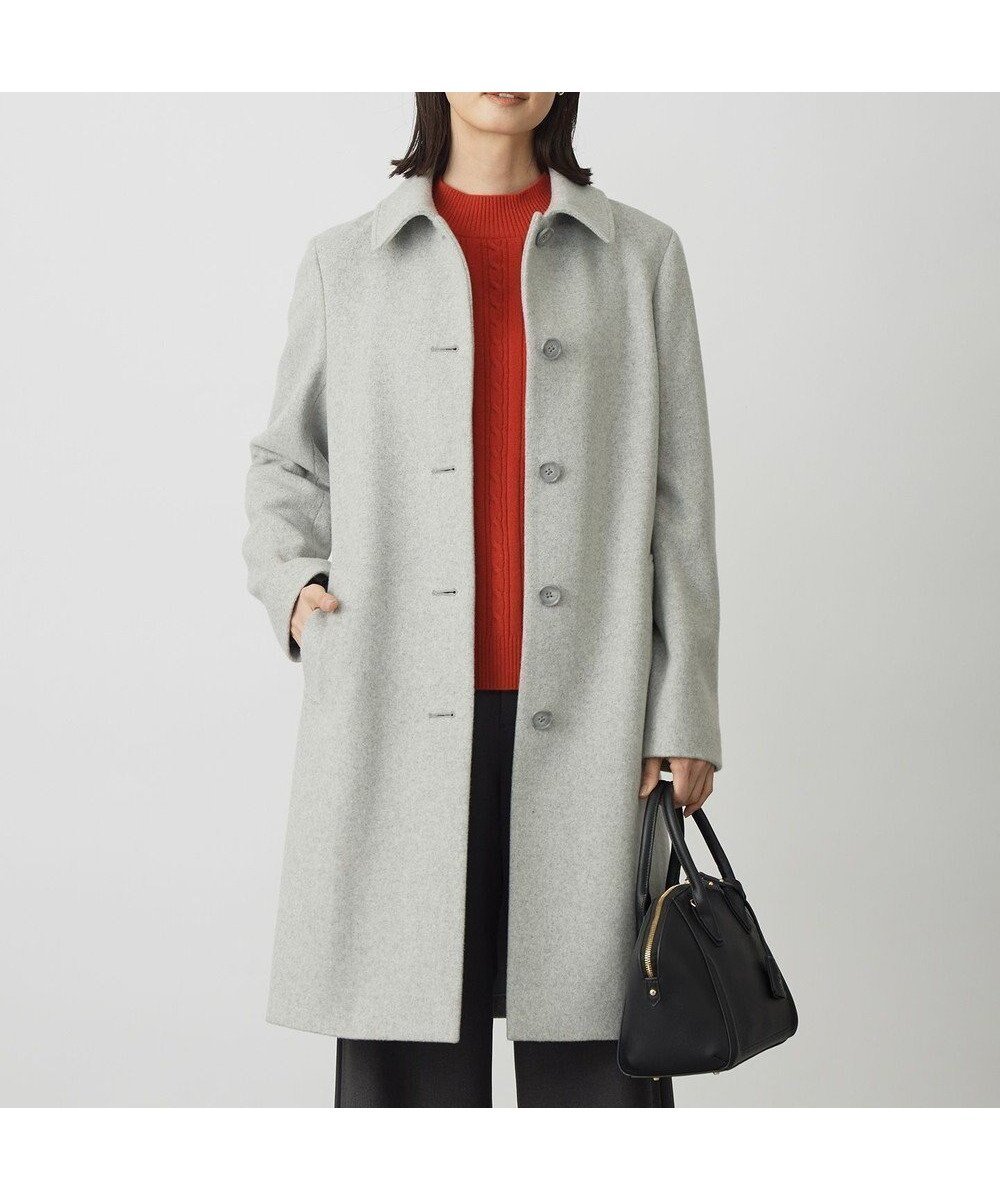 【ジェイ プレス/J.PRESS】のショートビーバー ロング丈 ステンカラー コート インテリア・キッズ・メンズ・レディースファッション・服の通販 founy(ファニー) ファッション Fashion レディースファッション Fashion for Women アウター Coat / Outerwear Collection コート・ロングコート・ピーコート Long Coats, Peacoats & More レディースジャケット・軽アウター Jackets ショート Short, Short Length シンプル Simple, Minimal ジャケット Jacket, Outerwear 定番 Standard, Basic Item ロング Long, Long-Length A/W・秋冬 Autumn/Winter おすすめ Recommended / Our Picks エレガント 上品 Elegant トップグレー系|ID: prp329100004719692 ipo3291000000034104851