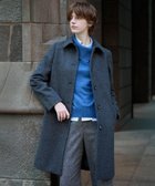 【ジェイ プレス/J.PRESS】のショートビーバー ロング丈 ステンカラー コート チャコール系|ID: prp329100004719692 ipo3291000000034466015