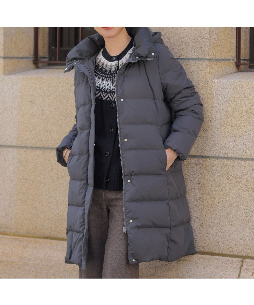 【ジェイ プレス/J.PRESS】の【2way】タフタダウン ロング丈 コート インテリア・キッズ・メンズ・レディースファッション・服の通販 founy(ファニー) ファッション Fashion レディースファッション Fashion for Women アウター Coat / Outerwear Collection コート・ロングコート・ピーコート Long Coats, Peacoats & More レディースジャケット・軽アウター Jackets ジャケット Jacket, Outerwear スタンド Stand Collar, Upright Stand タフタ Taffeta, Structured Fabric ダウン Down, Puffer 防寒 Cold Protection, Winter-Ready ロング Long, Long-Length A/W・秋冬 Autumn/Winter スレート系|ID: prp329100004719694 ipo3291000000034413415