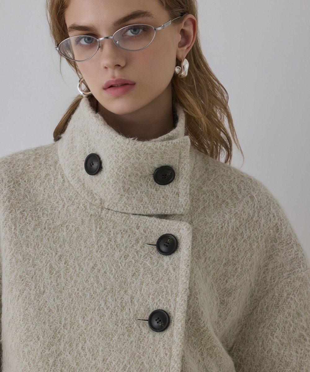 【グレース コンチネンタル/GRACE CONTINENTAL】のアルパカシャギージャケット インテリア・キッズ・メンズ・レディースファッション・服の通販 founy(ファニー) 　ファッション　Fashion　レディースファッション　Fashion for Women　アウター　Coat / Outerwear Collection　レディースジャケット・軽アウター　Jackets　クラシカル　Classical, Vintage-Inspired　ジャケット　Jacket, Outerwear　冬　Winter / This Winter　A/W・秋冬　Autumn/Winter　ベージュ|ID: prp329100004719707 ipo3291000000035799054