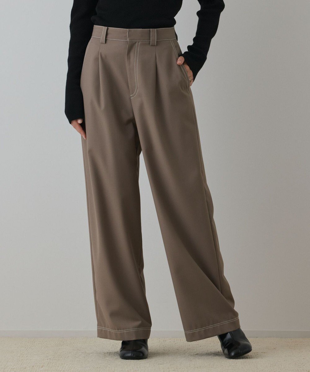 【グレース コンチネンタル/GRACE CONTINENTAL】のタックカーブパンツ インテリア・キッズ・メンズ・レディースファッション・服の通販 founy(ファニー) ファッション Fashion レディースファッション Fashion for Women パンツ Pants & Trousers スーツ Suit, Formalwear トレンド Trend, Trending Now 定番 Standard, Basic Item A/W・秋冬 Autumn/Winter ベージュ|ID: prp329100004719708 ipo3291000000034104904