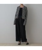 【グレース コンチネンタル/GRACE CONTINENTAL】のタックカーブパンツ ブラック|ID: prp329100004719708 ipo3291000000035799086