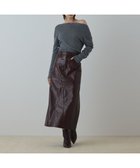 【グレース コンチネンタル/GRACE CONTINENTAL】のフェイクレザータイトスカート ボルドー|ID: prp329100004719710 ipo3291000000034104910