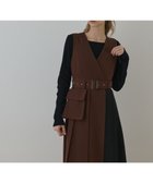 【グレース コンチネンタル/GRACE CONTINENTAL】のプリーツジャンパースカート ブラウン|ID: prp329100004719711 ipo3291000000034104914