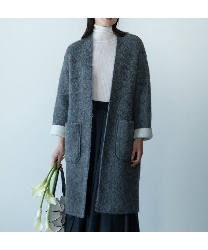 【自由区/JIYU-KU】の【カトリエムブーケ】Jeu de couleurs ニットアウター インテリア・キッズ・メンズ・レディースファッション・服の通販 founy(ファニー) https://founy.com/ ファッション Fashion レディースファッション Fashion for Women アウター Coat / Outerwear Collection レディースジャケット・軽アウター Jackets 軽量 Lightweight, Ultra Light ジャケット Jacket, Outerwear ストレッチ Stretch, Stretchy Fabric フェイス Face, Facial Design ミックス Mix, Mixed Style モダン Modern, Contemporary A/W・秋冬 Autumn/Winter |ID: prp329100004719722 ipo3291000000035799447